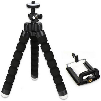 

ReTrack 7Inch Flexible Sponge Tripod-Bracket Stand Phone Holder For GoPro Camera /smartphone/dslr camera Tripod(Black, Supports Up to 500 g)