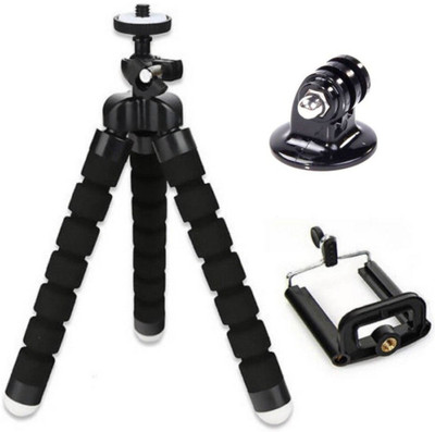 

ReTrack 7Inch Flexible Sponge Tripod-Bracket Stand Phone Holder For GoPro-Camera /smartphone/dslr-camera with GoPro-Bracket -Holder Tripod(Black, Supports Up to 500 g)
