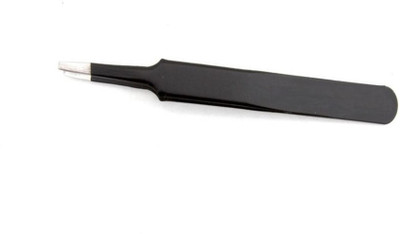

WOWSOME Black Coated Stainless Steel Straight Elegant Tweezers For Eyebrow Making