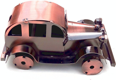 

Gooddeals Handmade Scrap Metal Art Vintage Motor Car Miniature Model small(Copper)