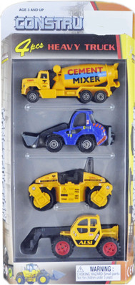 

Babysid Collections Construction Toys for Kids Set of 4 Pcs Metal with Plastic Parts Small Toys(Multicolor)