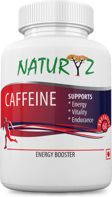 

NATURYZ Caffeine 200 mg for Supports Energy, Focus, Vitality & Endurance - 60 tablets(60 No)
