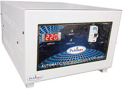 

PULSTRON PTI-6520D 6KVA Single/Double Phase Automatic Voltage Stabilizer 90V-520V(White)