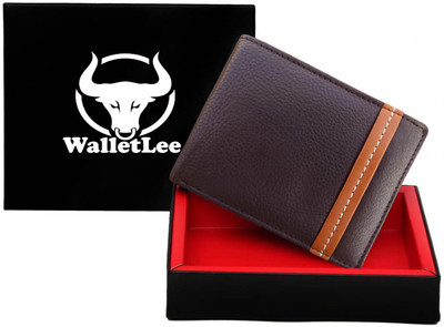 

WalletLee Men Brown Genuine Leather Wallet(8 Card Slots)
