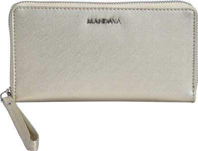 

MANDAVA Women Casual Beige Artificial Leather Wallet(7 Card Slots), Cream