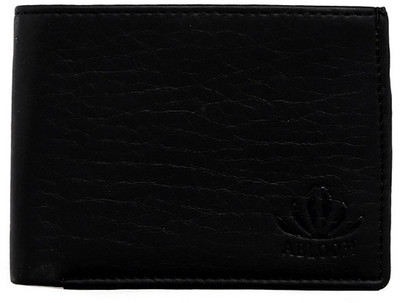 

ABLOOM Men Black Canvas Wallet(6 Card Slots)