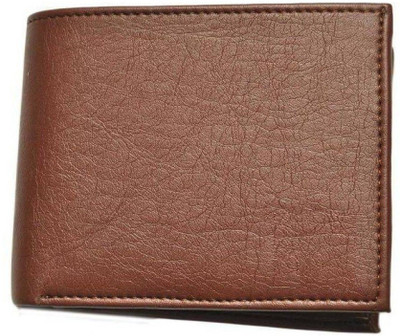 

Natural Creation Men Brown Genuine Leather Wallet(3 Card Slots)