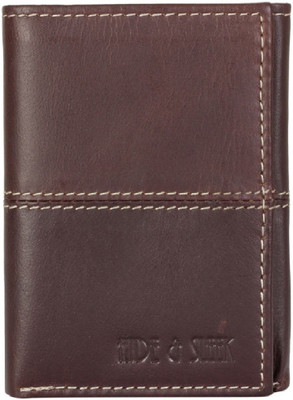

Hide & Sleek Men Brown Genuine Leather Wallet(7 Card Slots), Brown867