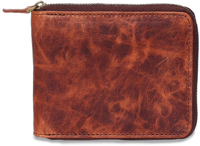 Chisel Men Brown Genuine Leather Wallet(3 Card Slots)