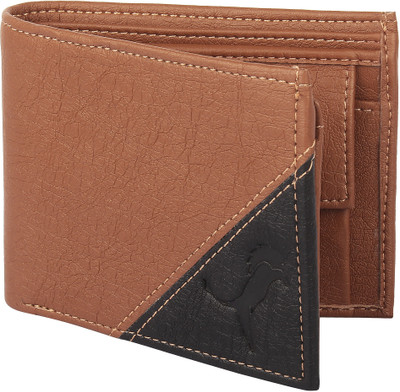

WILD EDGE Men Multicolor Artificial Leather Wallet(4 Card Slots), Black;tan