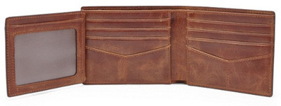

Lusso Pelle Men Tan Artificial Leather Wallet(12 Card Slots)