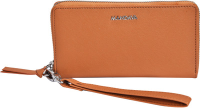 

MANDAVA Women Orange Artificial Leather Wallet(7 Card Slots)