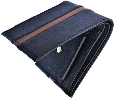 

FRIENDS & COMPANY Men Black Artificial Leather Wallet(8 Card Slots)