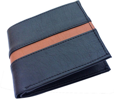 

FRIENDS & COMPANY Men Black Artificial Leather Wallet(8 Card Slots)