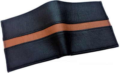 

FRIENDS & COMPANY Men Black Artificial Leather Wallet(8 Card Slots)