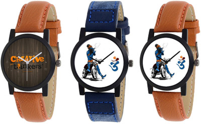

Greenleaf 34-35-36 Stylish Designer Boys Leather Combo Watch - For Men
