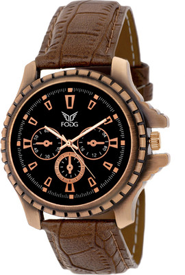 Fogg 1037-BK-BR Combination Modish Analog Watch - For Men