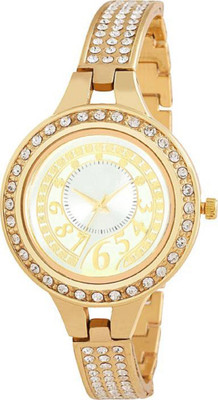 

Rage Enterprise New Fancy Rich Look Designer Casual Diamond Braselate Men & Women Watch - For Girls