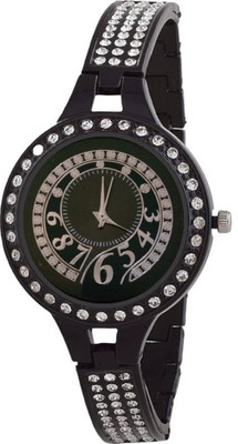 

Rage Enterprise New Fancy Rich Look Designer Casual Diamond Braselate Men & Women Watch - For Girls