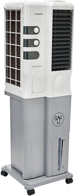 

Crompton Mystique dlx ACGC-TAC341 Tower Air Cooler(White, Grey, 34 Litres), Grey;white