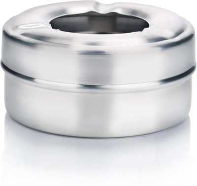 Urban Snackers Ash Tray With Steel Lid (Diameter 8.7 CM ) Steel Stainless Steel Ashtray(Pack of 1)