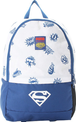 

Puma Justice League Large Backpack 20 L Backpack(Blue, White), Limoges- white