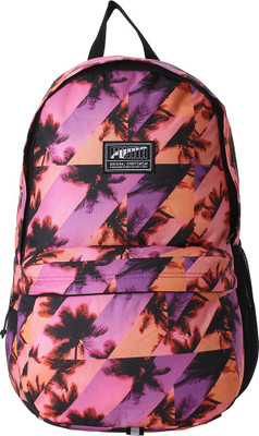 

Puma Academy Backpack 22 L Backpack(Multicolor), Spring crocus-palm aop