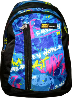 

Yark Y4708SmileyPrintBlue Waterproof School Bag(Blue, 29 L)