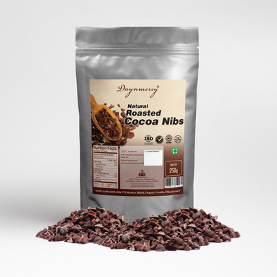 

Daynmerry Natural Roasted Cocoa Nibs- 250 gm Cocoa Solid(250 g)