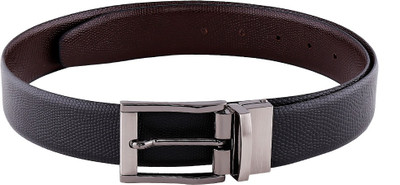 

Zido Men Formal Black Genuine Leather Reversible Belt