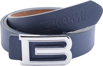 

Gansta Men Casual, Formal, Party Blue, Silver Artificial Leather Belt