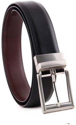 

Variety Men Formal, Casual, Party Black Genuine Leather Reversible Belt