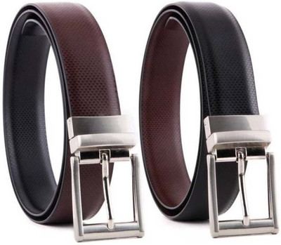 

Variety Men Casual, Formal Brown, Black Genuine Leather Reversible Belt