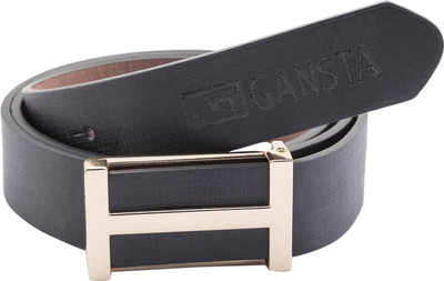 

Gansta Men Casual, Formal, Party Black, Gold Artificial Leather Belt