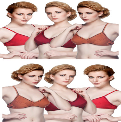 Nutex Sangini Women Full Coverage Heavily Padded Bra(Red)