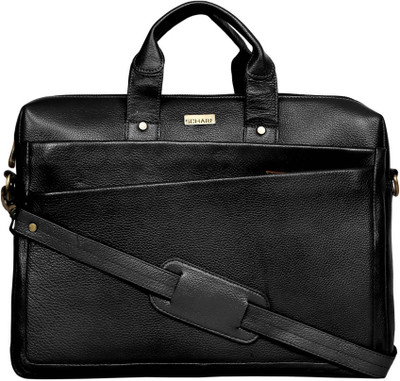 

SCHARF Marios Giovanni - Come Bag Soon 17" Laptop - Macbook Shoulder Messenger Bag Medium Briefcase - For Men & Women(Black)