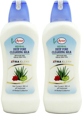 

Ayur Herbal Deep Pore Cleansing Milk With Aloe Vera(400 ml)