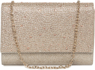 

Kazo Casual Gold Clutch