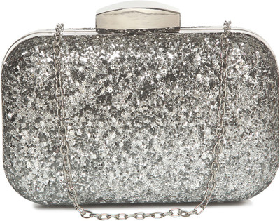 

Kazo Casual Silver Clutch