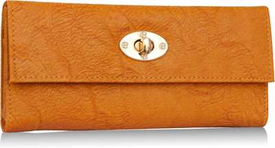 

Aisna Women Gold Artificial Leather Wallet(14 Card Slots)
