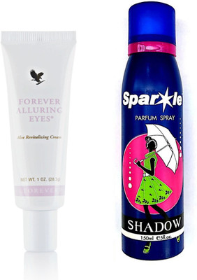 

Forever Alluring Eyes 28.3g With one sparkle perfume spray 150 ml(Set of 2)