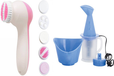 

Appliance Bazar COMBO OF 3 in 1 VAPORIZER WITH 5 IN 1 FACE MASSAGER(Set of 2)