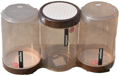 NAYASA Plastic Grocery Container  - 1500 ml(Pack of 3, Multicolor)