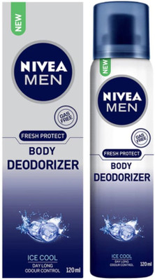 

Nivea Men Ice Cool Gas Free Body Deodorizer Deodorant Spray - For Men(120 ml)