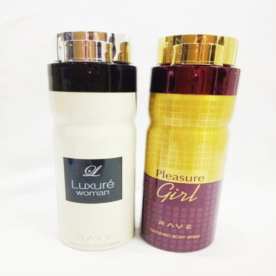 

RAVE LUXURE WOMAN AND PLEASURE GIRL Perfume Body Spray - For Women(400 ml, Pack of 2)