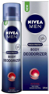 

Nivea Men Intense Gas Free Body Deodorizer Deodorant Spray - For Men(120 ml)