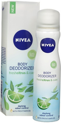 

Nivea Fresh Citrus & Care Gas Free Body Deodorizer Deodorant Spray - For Women(120 ml)