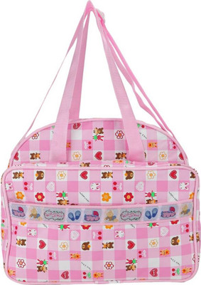 MN OVERSEAS Baby Diaper Bag cum Utility Bag for kids Diaper Bag(Pink)