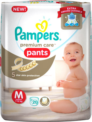 

Pampers Premium Care Pants Diapers - M(20 Pieces)