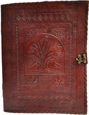 The Leather Bags House A6 Diary(Handcrafted, Brown)